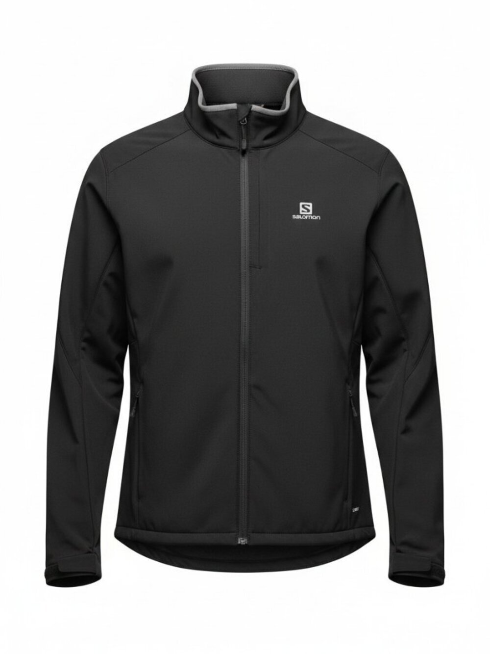 SALOMON Black Softshell Zip Jacket Outdoor Running Hiking nova soft shell xxl